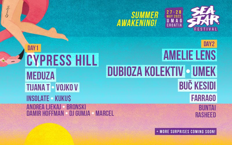 Cypress Hill, Amelie Lens and Meduza to Headline the Croatian Sea Star