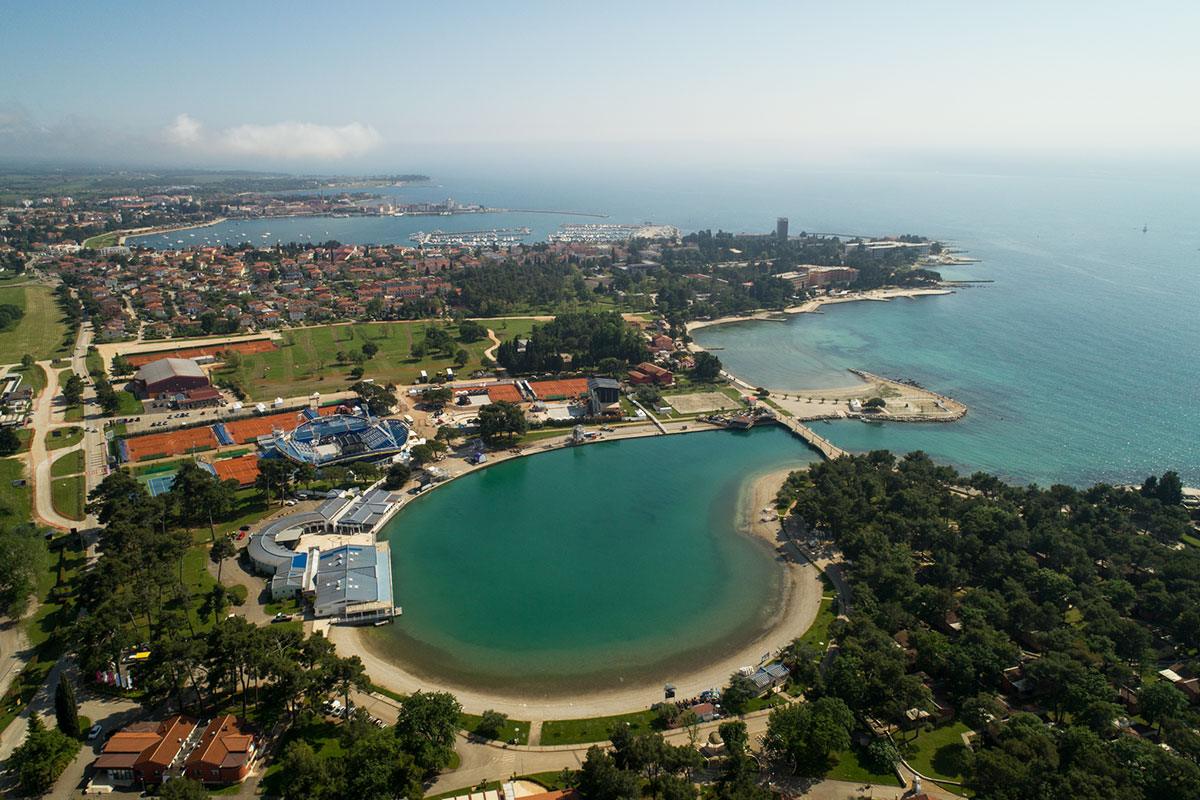 Umag, photographed by a drone
