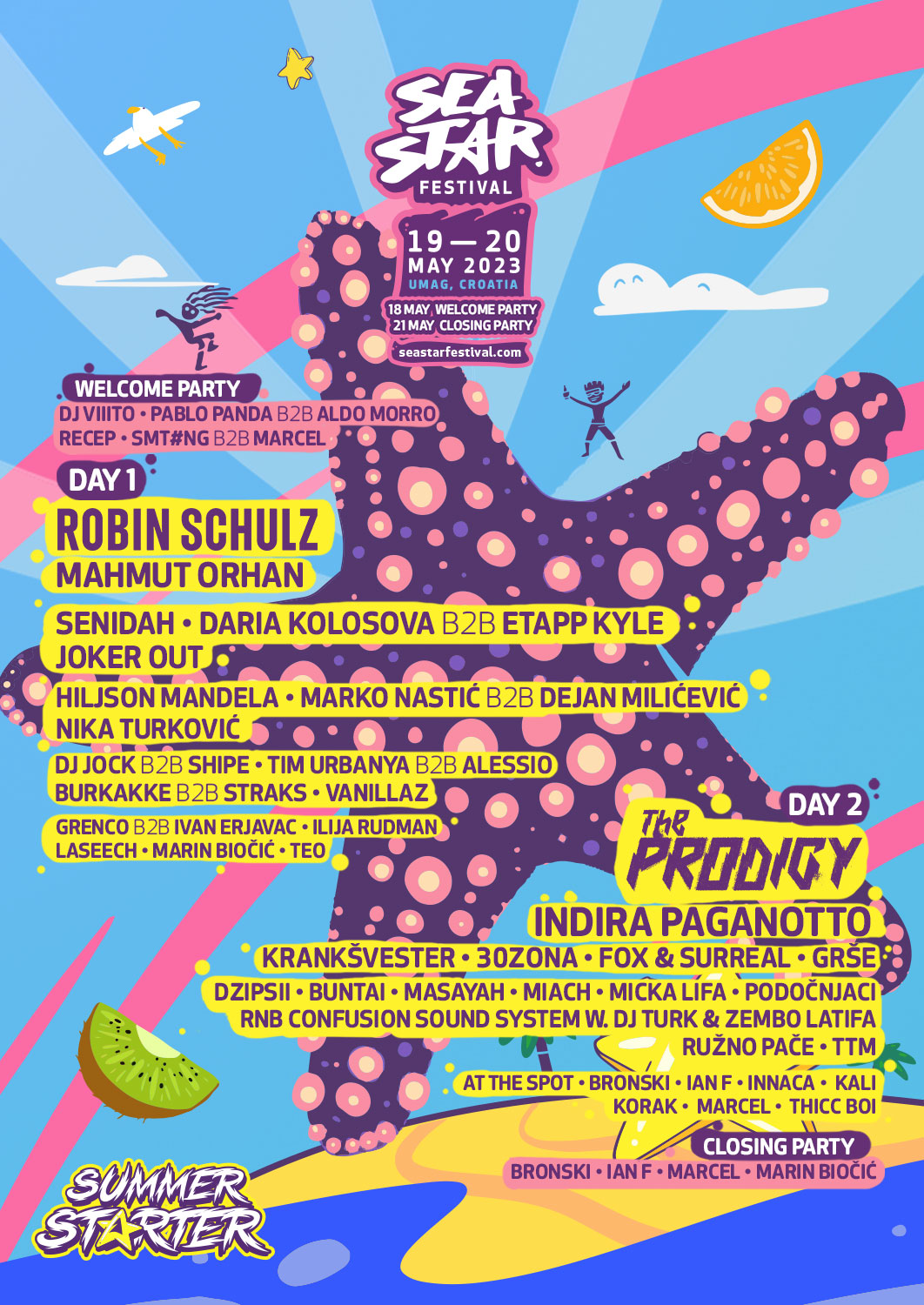 Sea Star Festival 2023 Lineup
